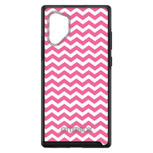 DistinctInk™ OtterBox Symmetry Series Case for Apple iPhone / Samsung Galaxy / Google Pixel - Pink White Chevron Stripes Wave