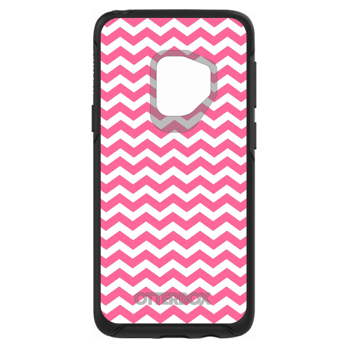 Pink White Chevron Stripes Wave OtterBox Symmetry Case for iPhone & Galaxy, view 8