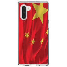 DistinctInk® Clear Shockproof Hybrid Case for Apple iPhone / Samsung Galaxy / Google Pixel - China Waving Flag Chinese