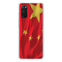 DistinctInk® Clear Shockproof Hybrid Case for Apple iPhone / Samsung Galaxy / Google Pixel - China Waving Flag Chinese