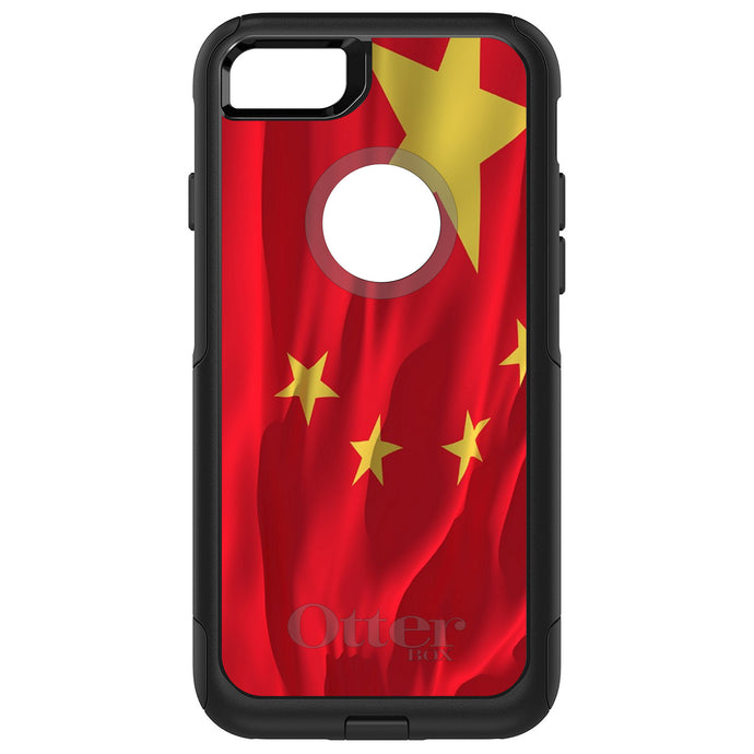 DistinctInk OtterBox Commuter Series Case for Apple iPhone or Samsung Galaxy - China Waving Flag Chinese