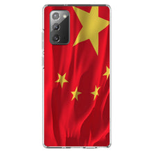 DistinctInk® Clear Shockproof Hybrid Case for Apple iPhone / Samsung Galaxy / Google Pixel - China Waving Flag Chinese