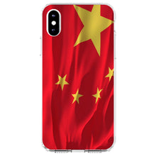 DistinctInk® Clear Shockproof Hybrid Case for Apple iPhone / Samsung Galaxy / Google Pixel - China Waving Flag Chinese