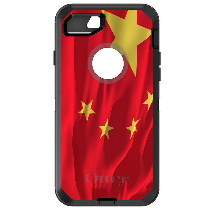 DistinctInk™ OtterBox Defender Series Case for Apple iPhone / Samsung Galaxy / Google Pixel - China Waving Flag Chinese