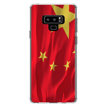 DistinctInk® Clear Shockproof Hybrid Case for Apple iPhone / Samsung Galaxy / Google Pixel - China Waving Flag Chinese