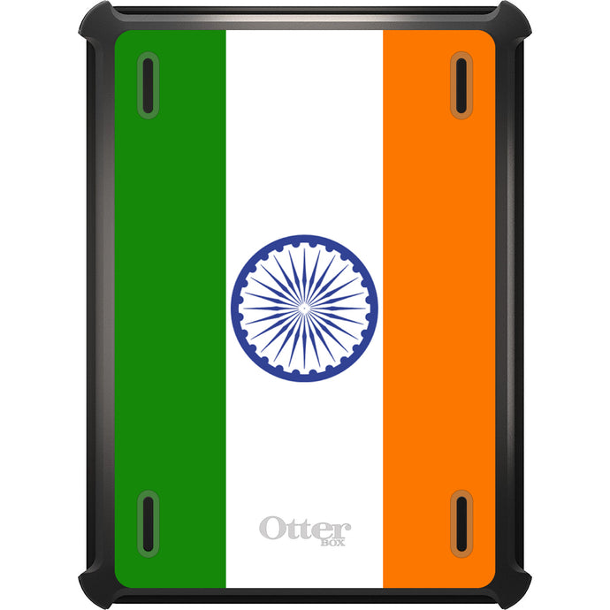 DistinctInk™ OtterBox Defender Series Case for Apple iPad / iPad Pro / iPad Air / iPad Mini - India Flag Indian