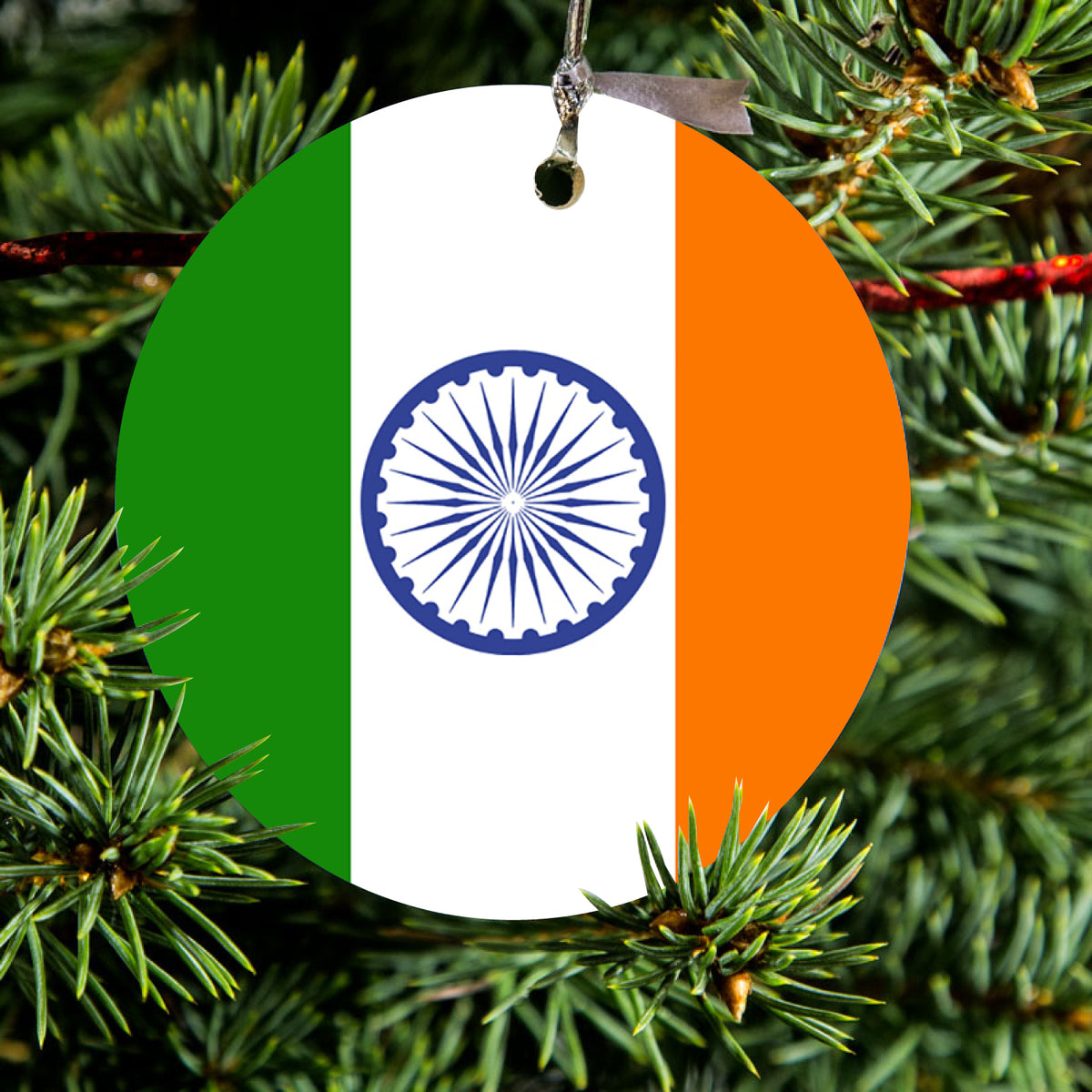 India Flag Indian Ceramic Ornament, view 2