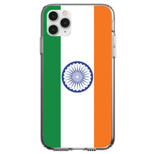 DistinctInk® Clear Shockproof Hybrid Case for Apple iPhone / Samsung Galaxy / Google Pixel - India Flag Indian