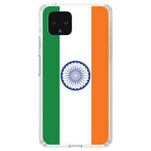 DistinctInk® Clear Shockproof Hybrid Case for Apple iPhone / Samsung Galaxy / Google Pixel - India Flag Indian