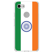 DistinctInk® Clear Shockproof Hybrid Case for Apple iPhone / Samsung Galaxy / Google Pixel - India Flag Indian