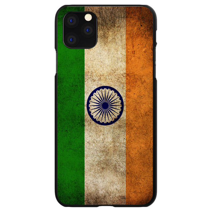DistinctInk® Hard Plastic Snap-On Case for Apple iPhone or Samsung Galaxy - India Old Flag Indian