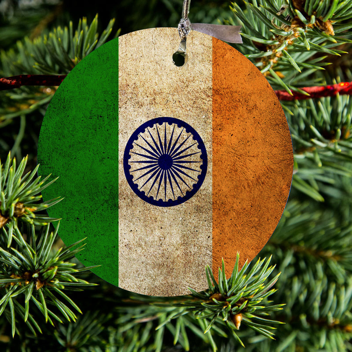India Old Flag Indian Ceramic Ornament, view 2