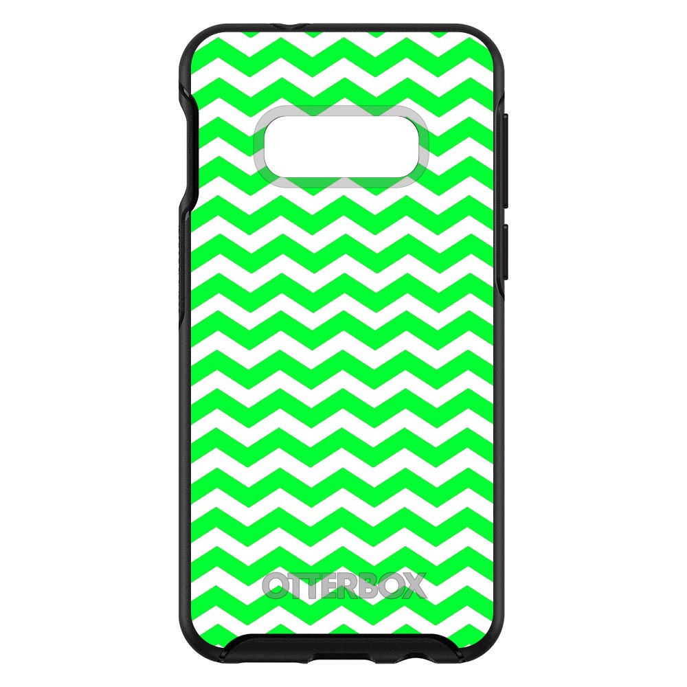 Green White Chevron Stripes Wave OtterBox Symmetry Case for iPhone & Galaxy, view 7