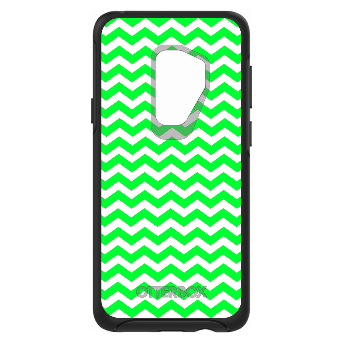 Green White Chevron Stripes Wave OtterBox Symmetry Case for iPhone & Galaxy, view 9