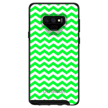 DistinctInk™ OtterBox Symmetry Series Case for Apple iPhone / Samsung Galaxy / Google Pixel - Green White Chevron Stripes Wave