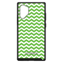 DistinctInk™ OtterBox Symmetry Series Case for Apple iPhone / Samsung Galaxy / Google Pixel - Green White Chevron Stripes Wave