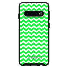 DistinctInk™ OtterBox Symmetry Series Case for Apple iPhone / Samsung Galaxy / Google Pixel - Green White Chevron Stripes Wave
