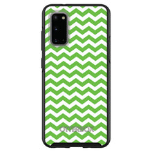 DistinctInk™ OtterBox Symmetry Series Case for Apple iPhone / Samsung Galaxy / Google Pixel - Green White Chevron Stripes Wave