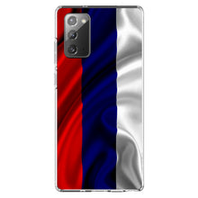 DistinctInk® Clear Shockproof Hybrid Case for Apple iPhone / Samsung Galaxy / Google Pixel - Russia Russian Waving Flag Red Yellow