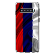 DistinctInk® Clear Shockproof Hybrid Case for Apple iPhone / Samsung Galaxy / Google Pixel - Russia Russian Waving Flag Red Yellow