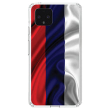 DistinctInk® Clear Shockproof Hybrid Case for Apple iPhone / Samsung Galaxy / Google Pixel - Russia Russian Waving Flag Red Yellow