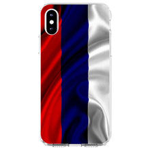 DistinctInk® Clear Shockproof Hybrid Case for Apple iPhone / Samsung Galaxy / Google Pixel - Russia Russian Waving Flag Red Yellow