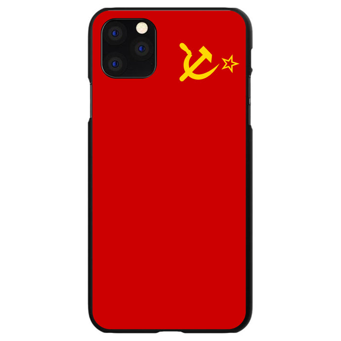 DistinctInk® Hard Plastic Snap-On Case for Apple iPhone or Samsung Galaxy - USSR Soviet Flag