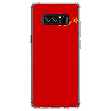 DistinctInk® Clear Shockproof Hybrid Case for Apple iPhone / Samsung Galaxy / Google Pixel - USSR Soviet Flag Red Yellow