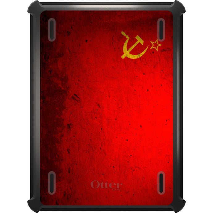 DistinctInk™ OtterBox Defender Series Case for Apple iPad / iPad Pro / iPad Air / iPad Mini - USSR Soviet Flag Old