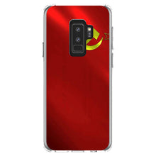 DistinctInk® Clear Shockproof Hybrid Case for Apple iPhone / Samsung Galaxy / Google Pixel - USSR Soviet Flag Waving Red Yellow