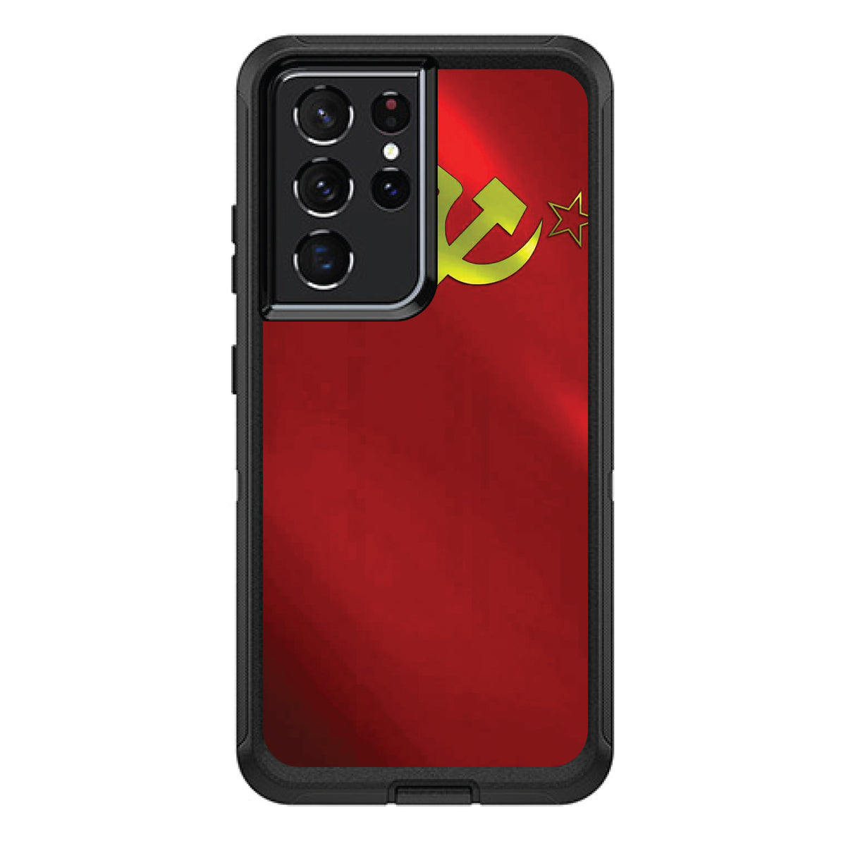 USSR Soviet Flag Waving OtterBox Defender Case for iPhone & Galaxy, view 7