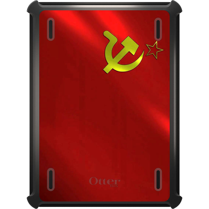 DistinctInk™ OtterBox Defender Series Case for Apple iPad / iPad Pro / iPad Air / iPad Mini - USSR Soviet Flag Waving