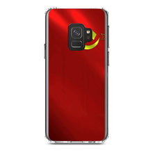 DistinctInk® Clear Shockproof Hybrid Case for Apple iPhone / Samsung Galaxy / Google Pixel - USSR Soviet Flag Waving Red Yellow