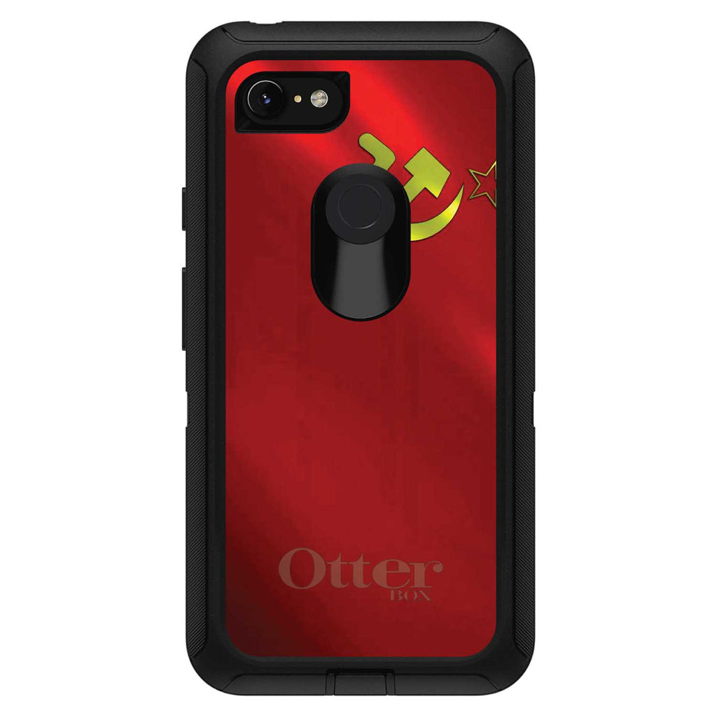 USSR Soviet Flag Waving OtterBox Defender Case for iPhone & Galaxy, view 18