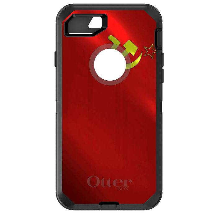 DistinctInk™ OtterBox Defender Series Case for Apple iPhone / Samsung Galaxy / Google Pixel - USSR Soviet Flag Waving