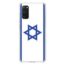 DistinctInk® Clear Shockproof Hybrid Case for Apple iPhone / Samsung Galaxy / Google Pixel - Israel Israeli Flag