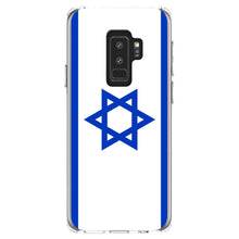 DistinctInk® Clear Shockproof Hybrid Case for Apple iPhone / Samsung Galaxy / Google Pixel - Israel Israeli Flag