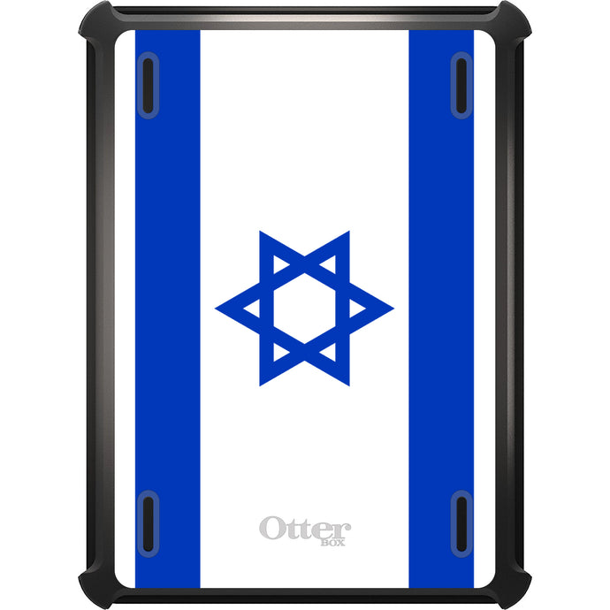 DistinctInk™ OtterBox Defender Series Case for Apple iPad / iPad Pro / iPad Air / iPad Mini - Israel Israeli Flag