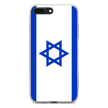 DistinctInk® Clear Shockproof Hybrid Case for Apple iPhone / Samsung Galaxy / Google Pixel - Israel Israeli Flag