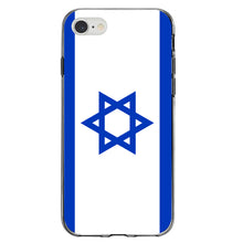 DistinctInk® Clear Shockproof Hybrid Case for Apple iPhone / Samsung Galaxy / Google Pixel - Israel Israeli Flag