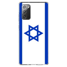 DistinctInk® Clear Shockproof Hybrid Case for Apple iPhone / Samsung Galaxy / Google Pixel - Israel Israeli Flag