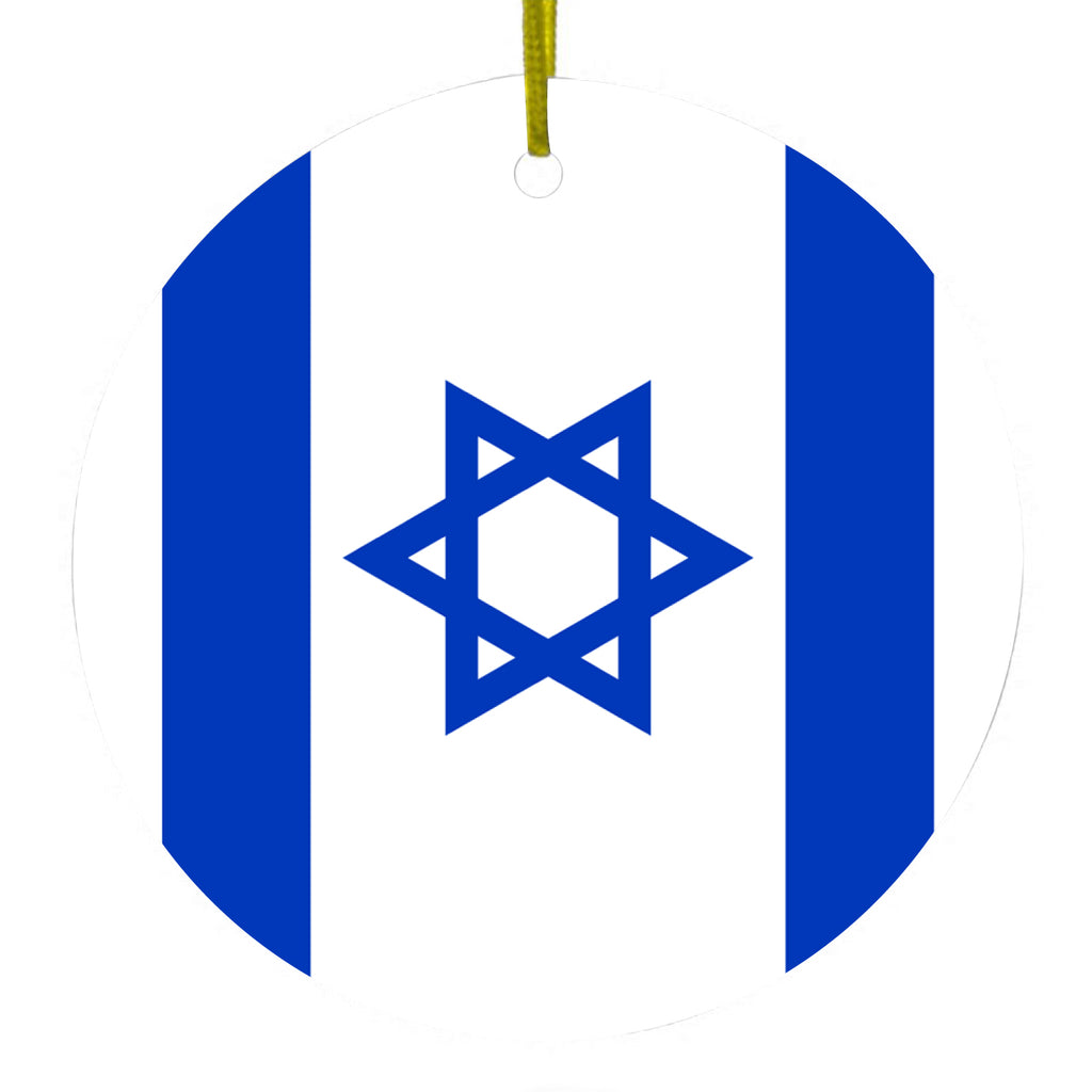 Israel Israeli Flag Ceramic Ornament