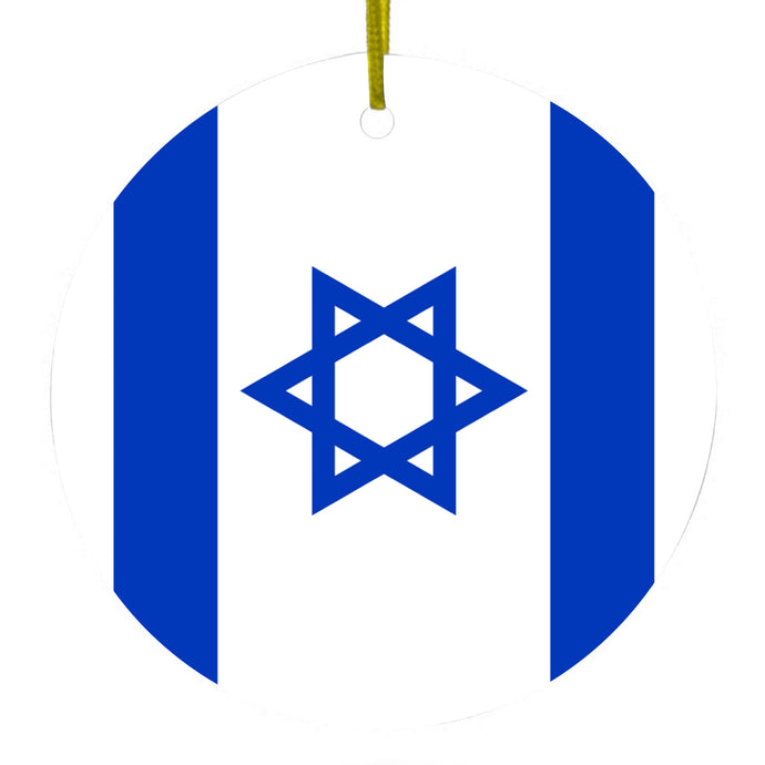 Israel Israeli Flag Ceramic Ornament