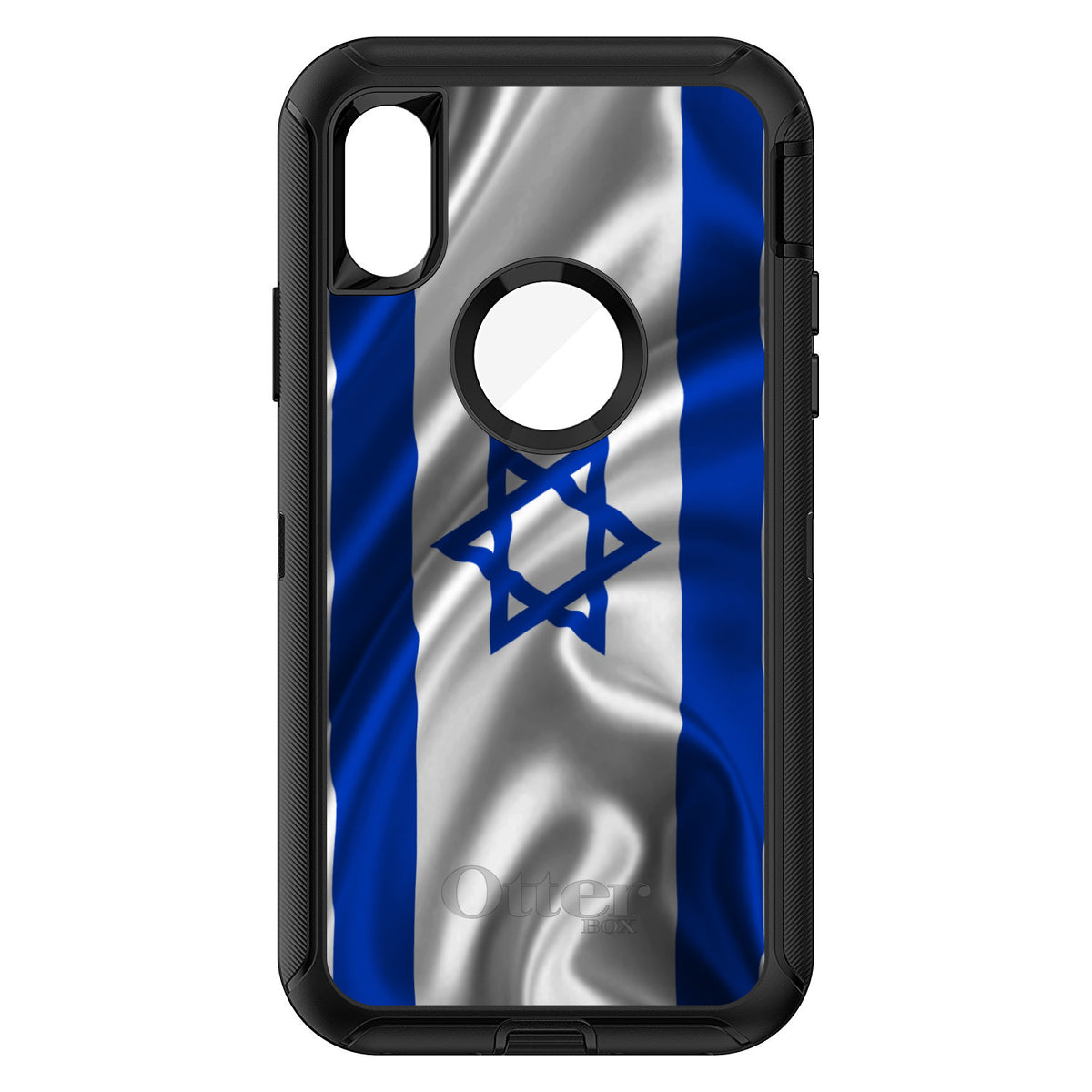 Israel Israeli Waving Flag OtterBox Defender Case for iPhone & Galaxy, view 3