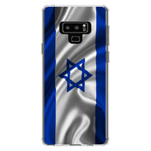 DistinctInk® Clear Shockproof Hybrid Case for Apple iPhone / Samsung Galaxy / Google Pixel - Israel Israeli Waving Flag