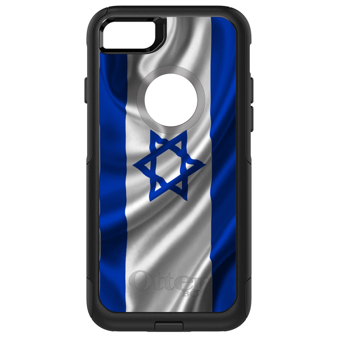 DistinctInk OtterBox Commuter Series Case for Apple iPhone or Samsung Galaxy - Israel Israeli Waving Flag