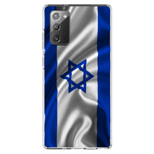 DistinctInk® Clear Shockproof Hybrid Case for Apple iPhone / Samsung Galaxy / Google Pixel - Israel Israeli Waving Flag