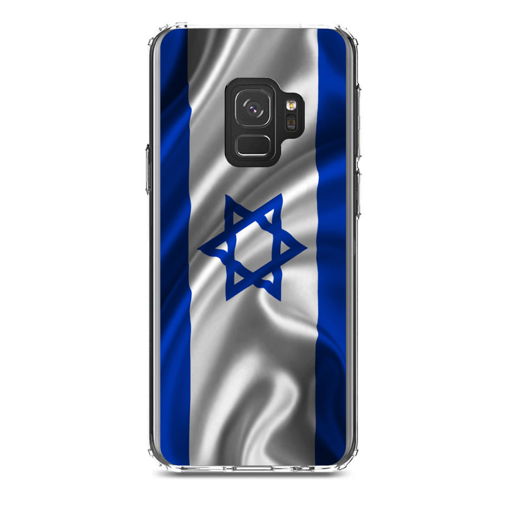 Israel Israeli Waving Flag Clear Shockproof iPhone Case, view 19