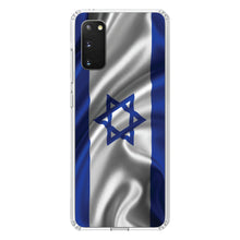 DistinctInk® Clear Shockproof Hybrid Case for Apple iPhone / Samsung Galaxy / Google Pixel - Israel Israeli Waving Flag