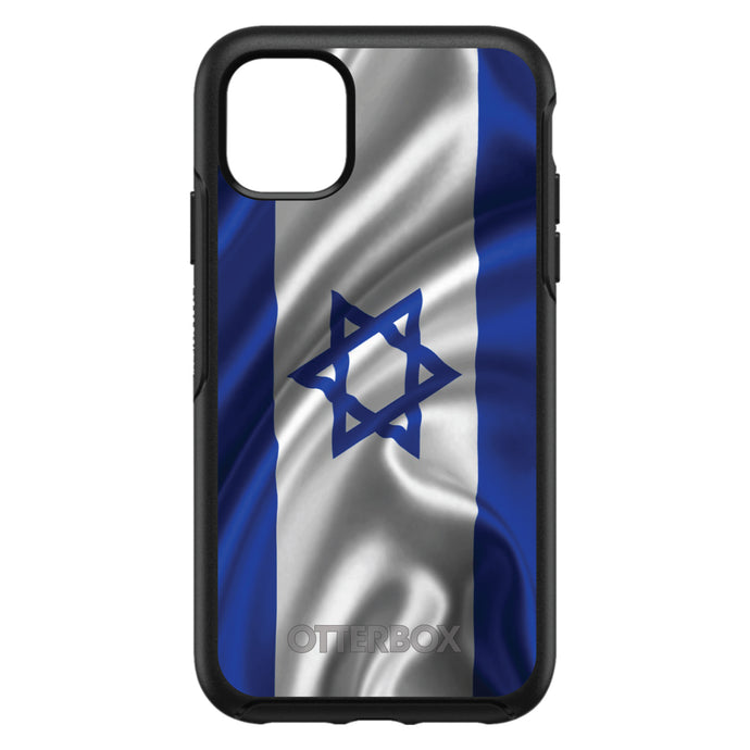 DistinctInk™ OtterBox Symmetry Series Case for Apple iPhone / Samsung Galaxy / Google Pixel - Israel Israeli Waving Flag